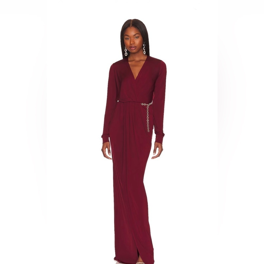 L'AGENCE Thea Twist-Front Column Dress sz 2 595$ - Picture 8 of 13